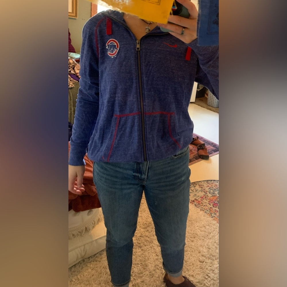Nike womens Chicago cubs lightweight zip up